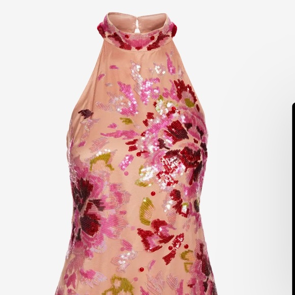 Floral Halter Dress ONLY - Picture 2 of 11